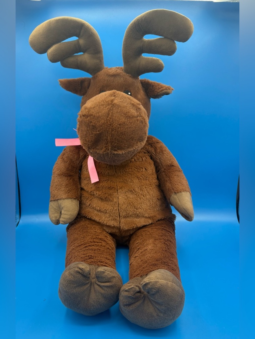 Rare IKEA GEMYTLIG moose plush! Large, ultra-soft jumbo brown stuffed plush